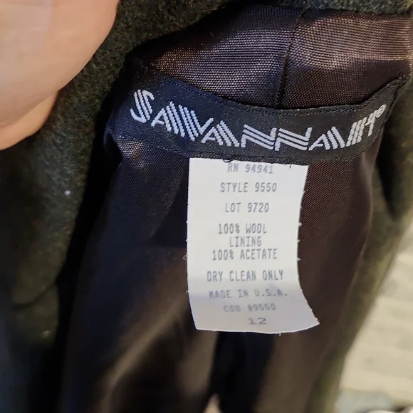 Vintage green wool blazer - Picture 5 of 5